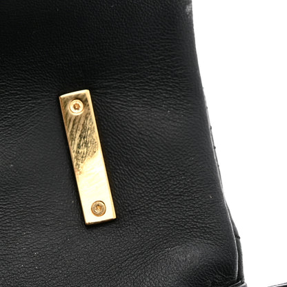 Burberry Lambskin Quilted Medium Lola Bag Black 12 of 14