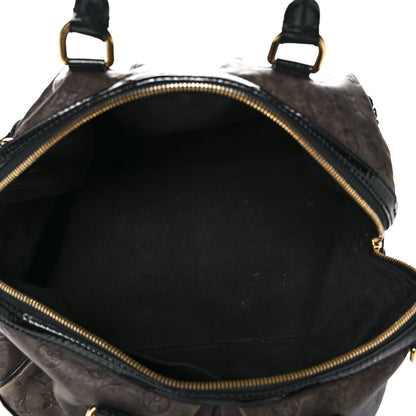 Louis Vuitton Cuir Patent Embossed Monogram Stephen Bag Grey 5 of 16