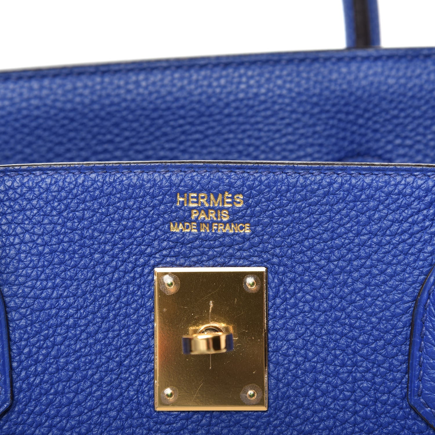 Hermes Togo Birkin 40 Bleu Electrique 8 of 9