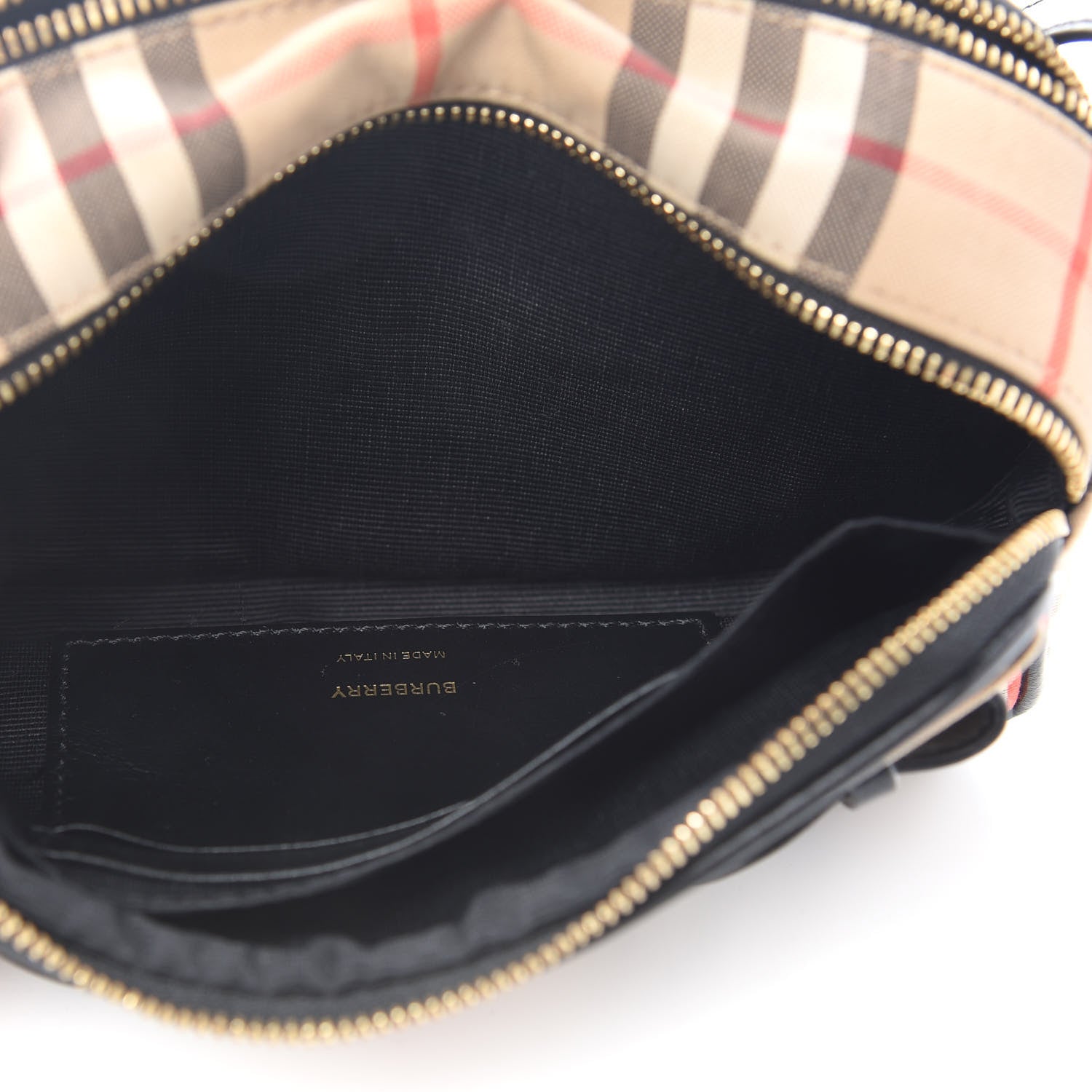 Burberry Calfskin Vintage Check Micro Camera Bag Archive Beige 6 of 9