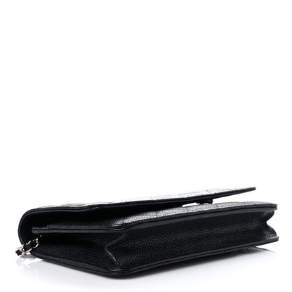 Chanel Caviar Quilted Wallet On Chain WOC Black 4 of 13