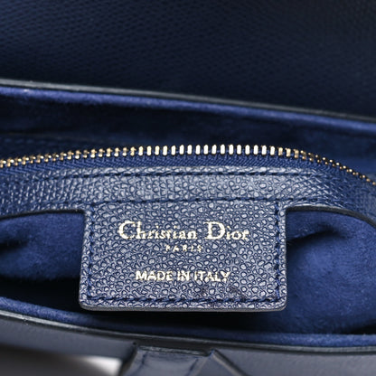 Christian Dior Grained Calfskin Saddle Bag Navy 6 of 10