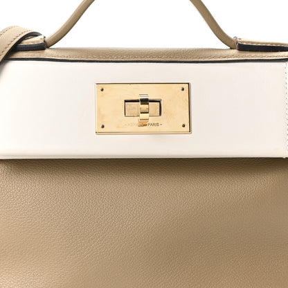 Hermes Evercolor Swift 21 24/24 Beige Marfa New White 8 of 11