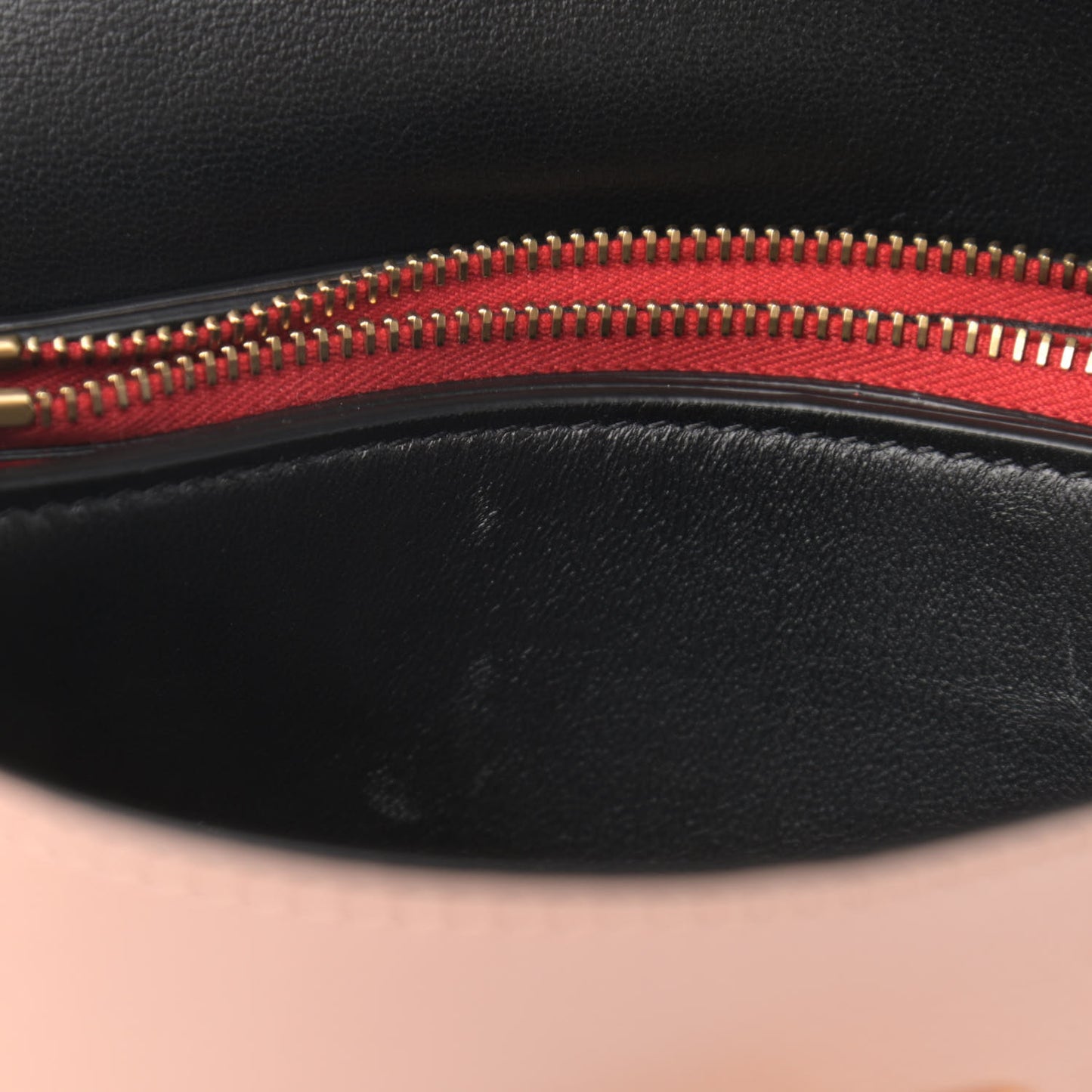 Smooth Calfskin Small VRing Shoulder Bag Rose Cannelle