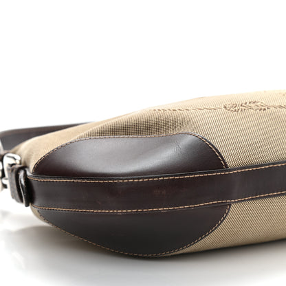 Prada Jacquard Logo Hobo Corda Bruciato 9 of 10