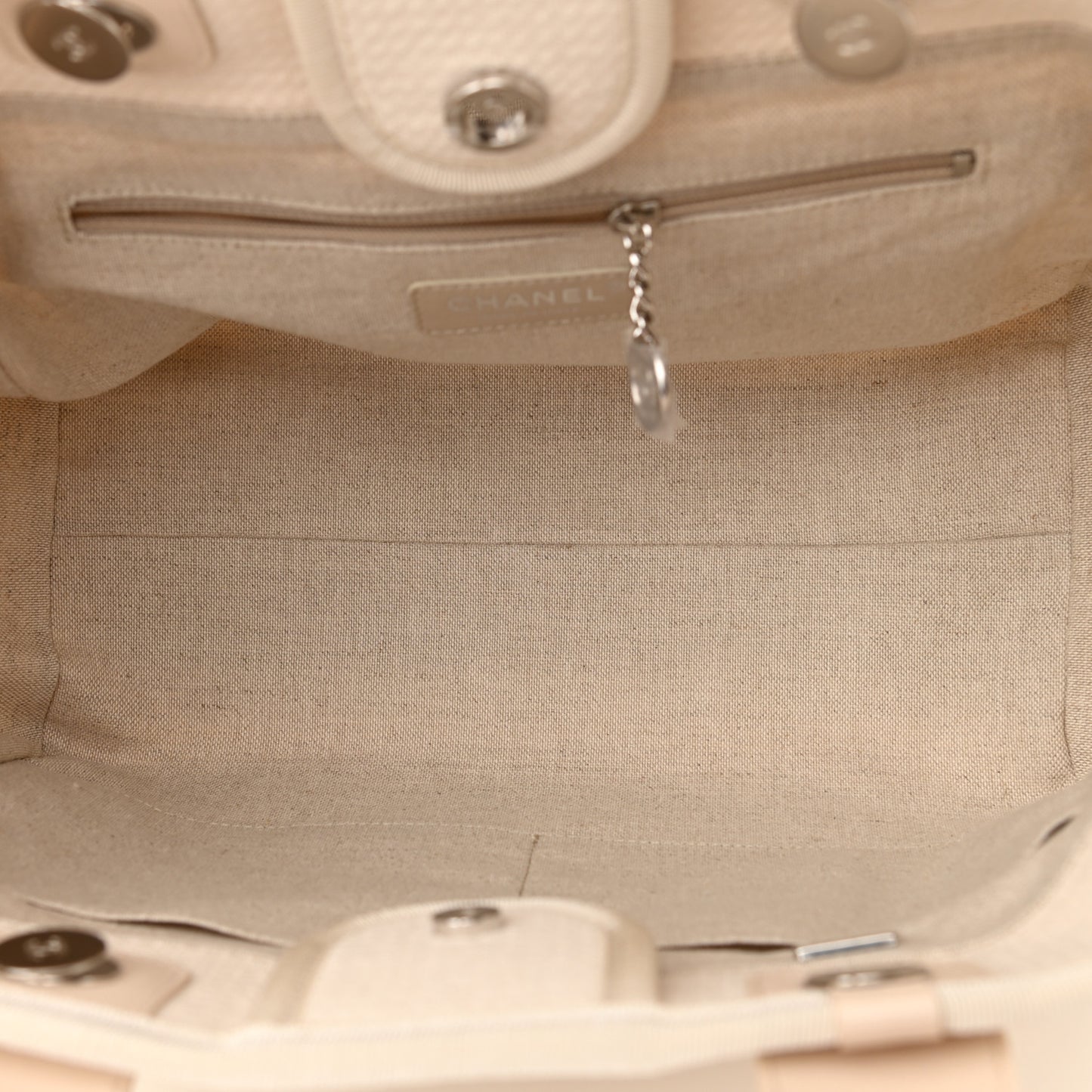 Mixed Fibers Small Deauville Tote White