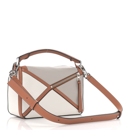 Loewe Calfskin Small Graphic Puzzle Bag Ghost Soft White 2 of 8