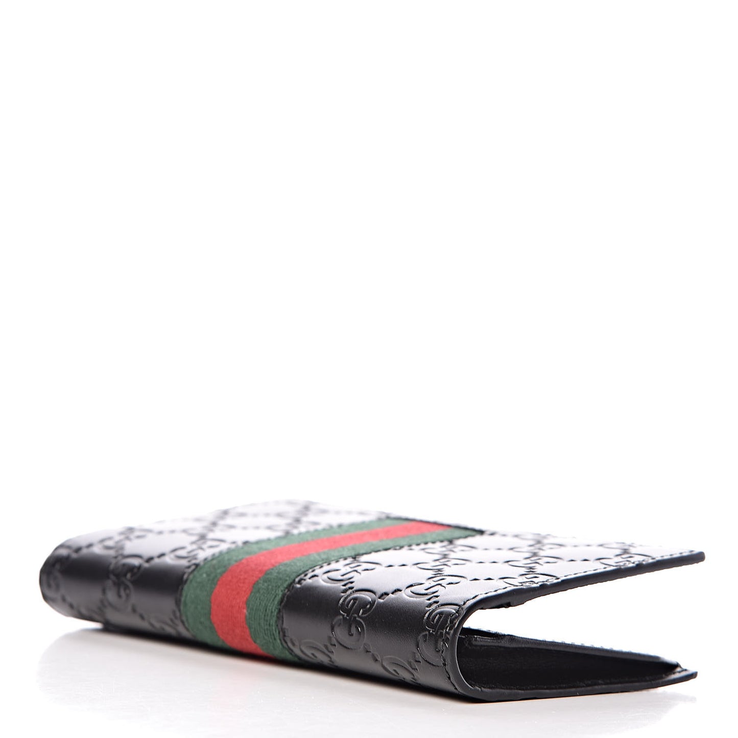 Guccissima Signature Web New Web Long Wallet Black