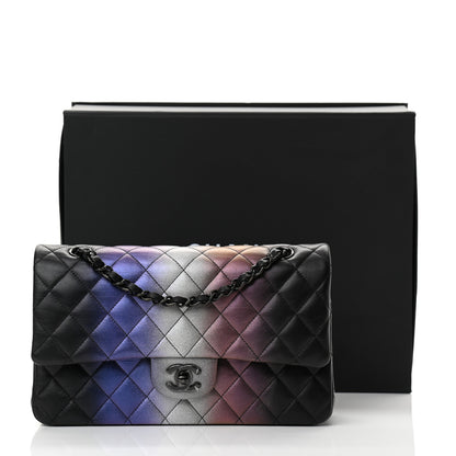 Chanel Calfskin Quilted Ombre Medium Double Flap Black 13 of 13