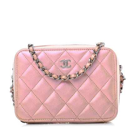 Chanel Iridescent Calfskin Quilted Camera Bag Pink 1 of 6