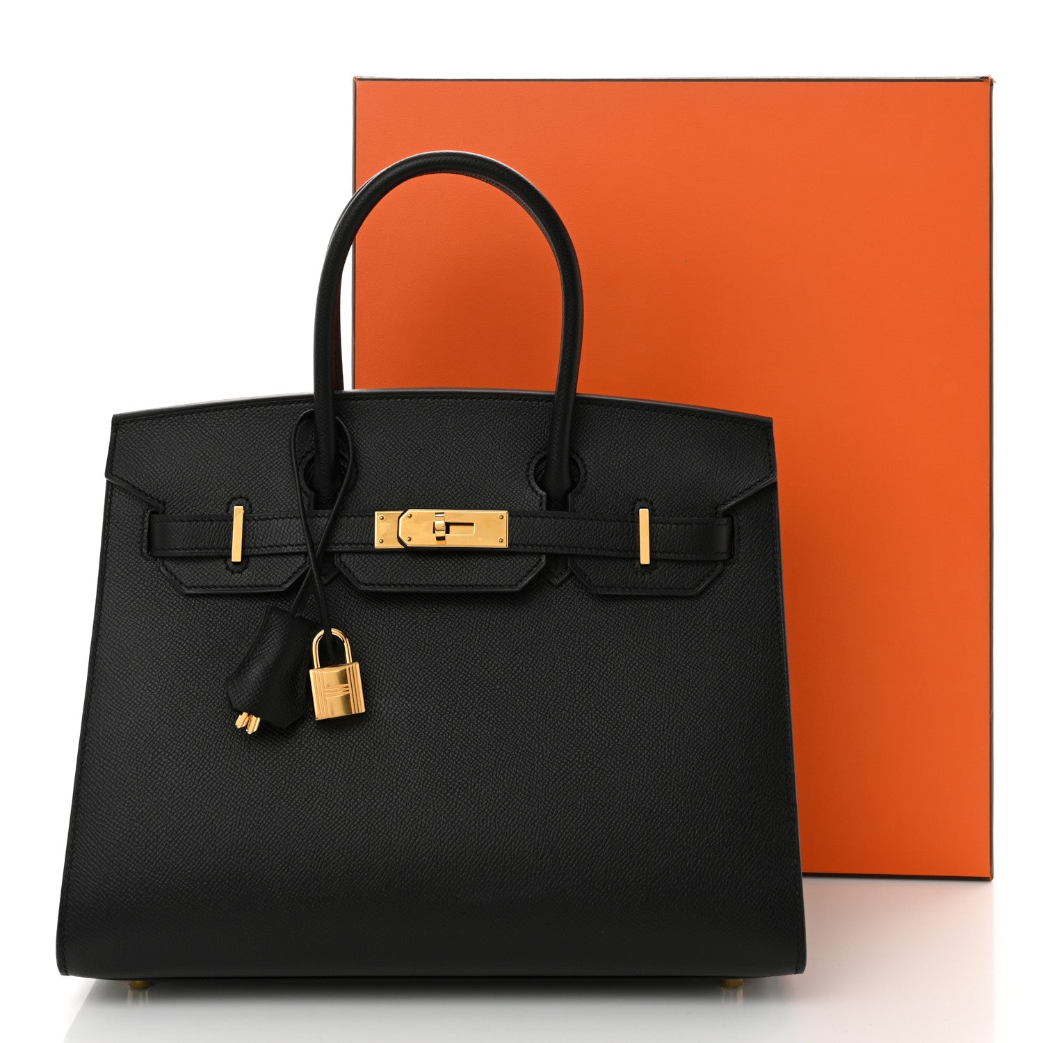 Hermes Madame Calfskin Birkin Sellier 30 Black 11 of 11