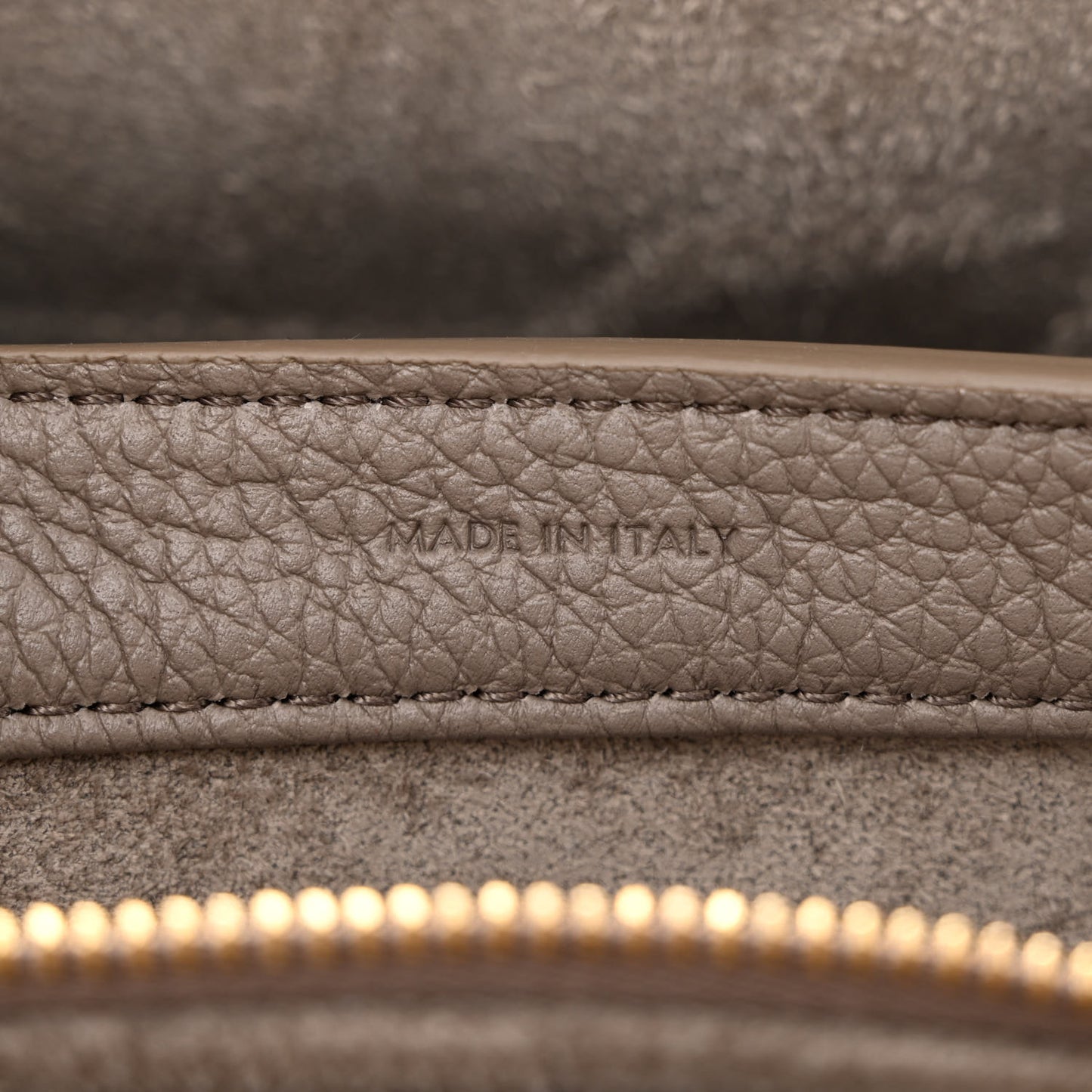 Grained Calfskin Teen Soft 16 Shoulder Bag Taupe