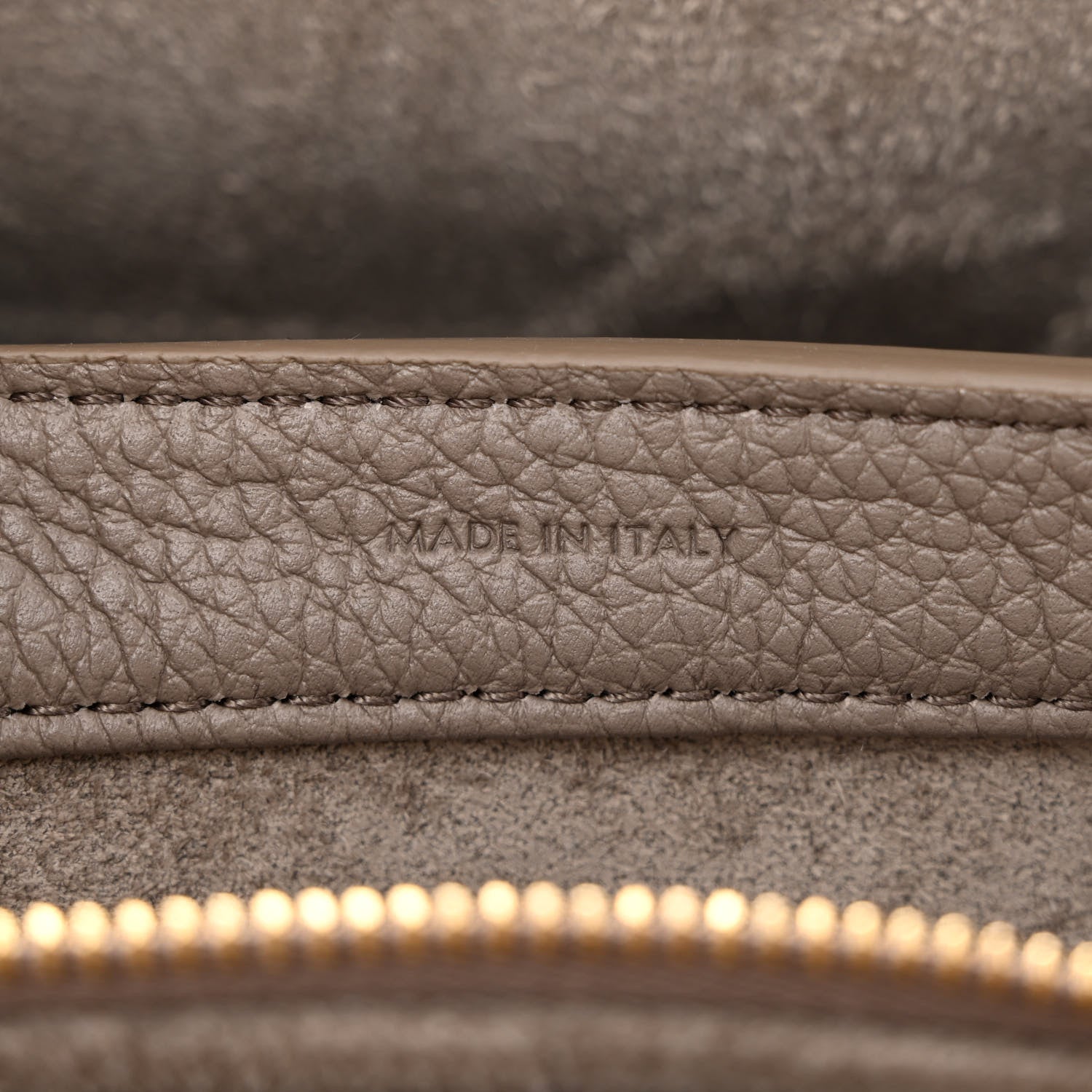 Celine Grained Calfskin Teen Soft 16 Shoulder Bag Taupe 6 of 10