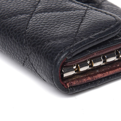 Chanel Caviar Quilted 6 Key Holder Black 11 of 12