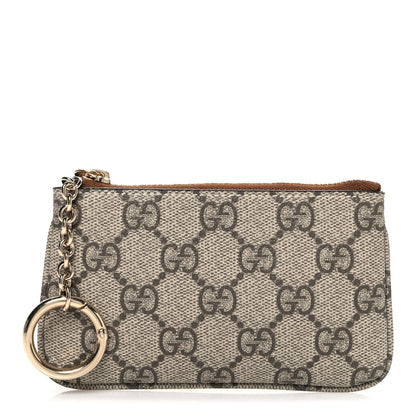 Gucci GG Supreme Monogram Selleria Key Case  Brown 1 of 7