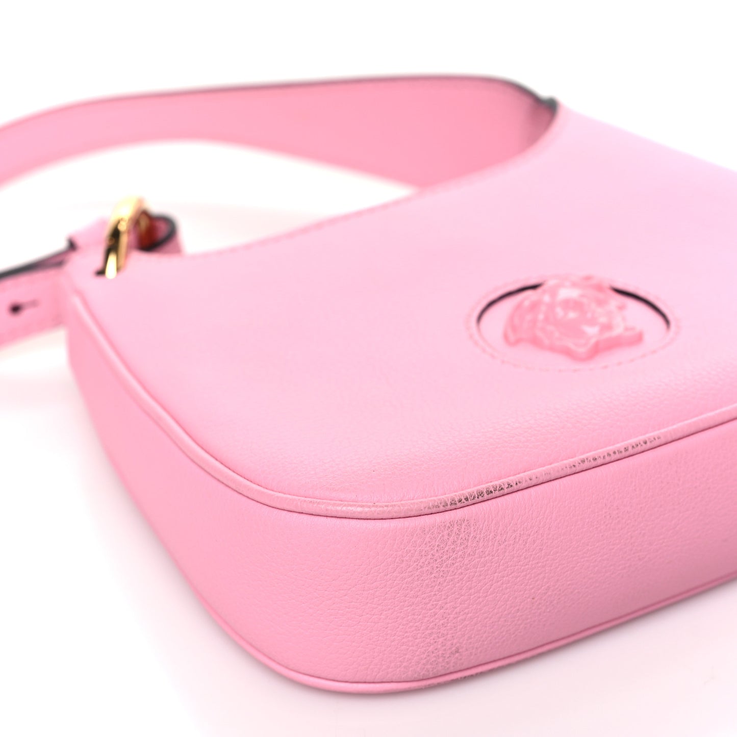 Calfskin La Medusa Small Hobo Crossbody Pink