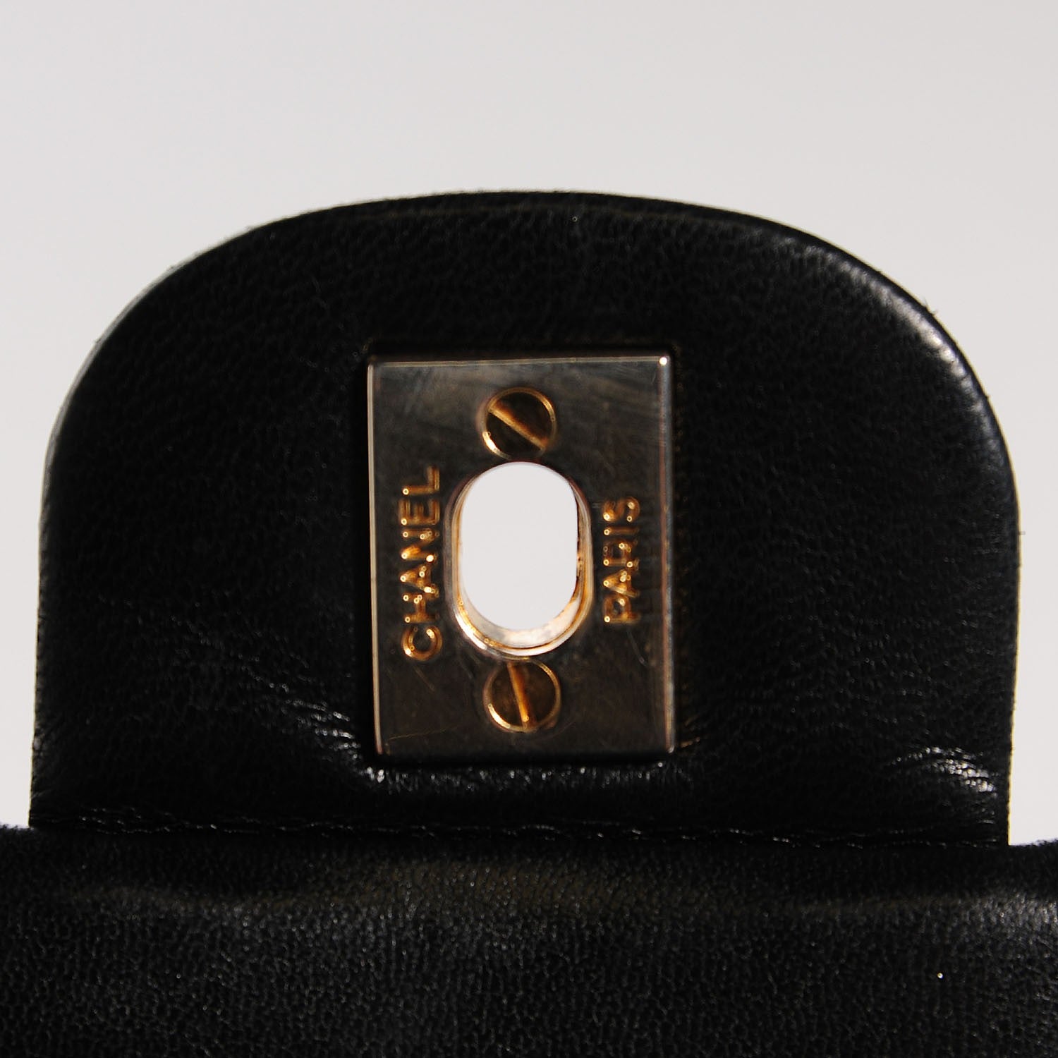 Chanel Lambskin Quilted Medium Double Flap Black 6 of 9