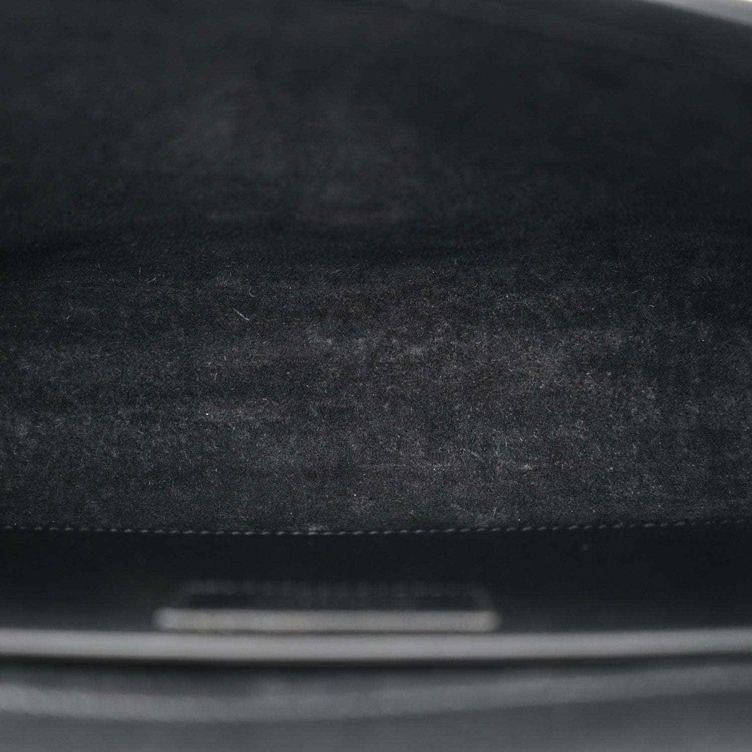 Saint Laurent Smooth Calfskin Medium Classic Monogram Kate Tassel Satchel Black 5 of 13