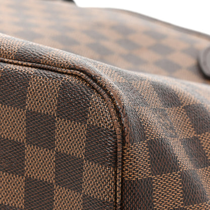 Louis Vuitton Damier Ebene Neo Neverfull MM Rose Ballerine 16 of 20