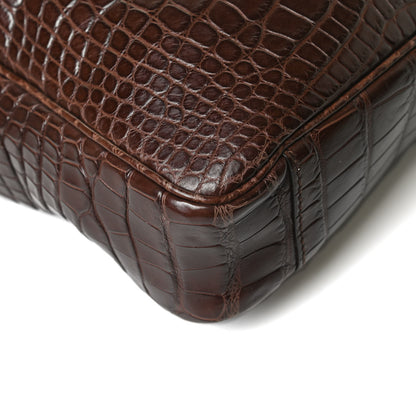Gucci Crocodile Medium Messenger Bag Brown 15 of 16