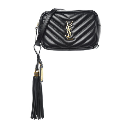 Saint Laurent Calfskin Matelasse Monogram Lou Belt Bag Black 1 of 9