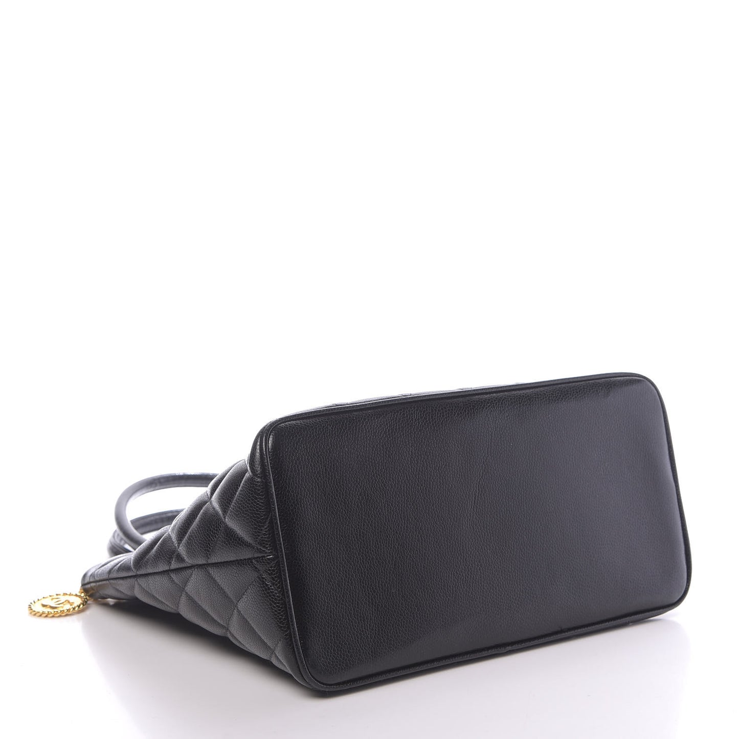 Caviar Quilted Medallion Tote Black