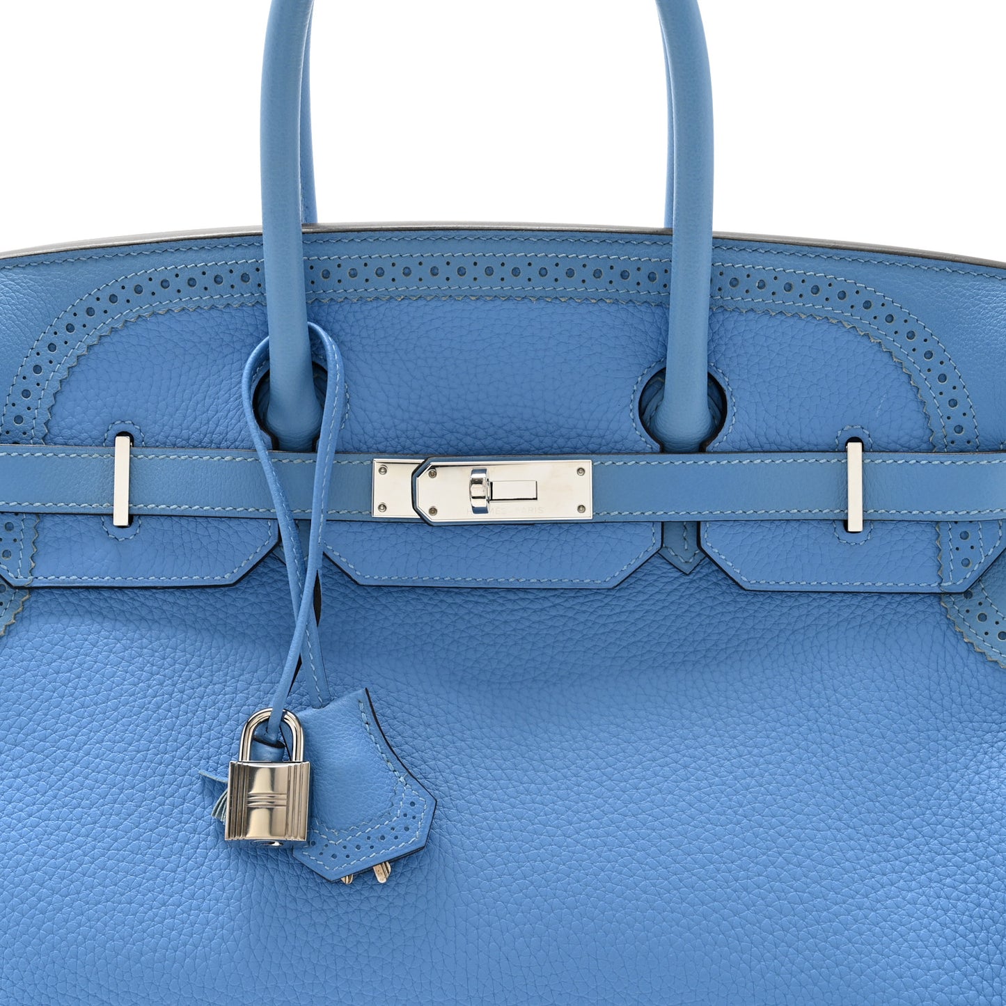 Togo Swift Ghillies Birkin 35 Bleu Paradis