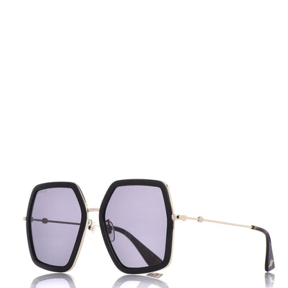Gucci Acetate Oversize Square Frame GG0106S Sunglasses Black 1 of 7