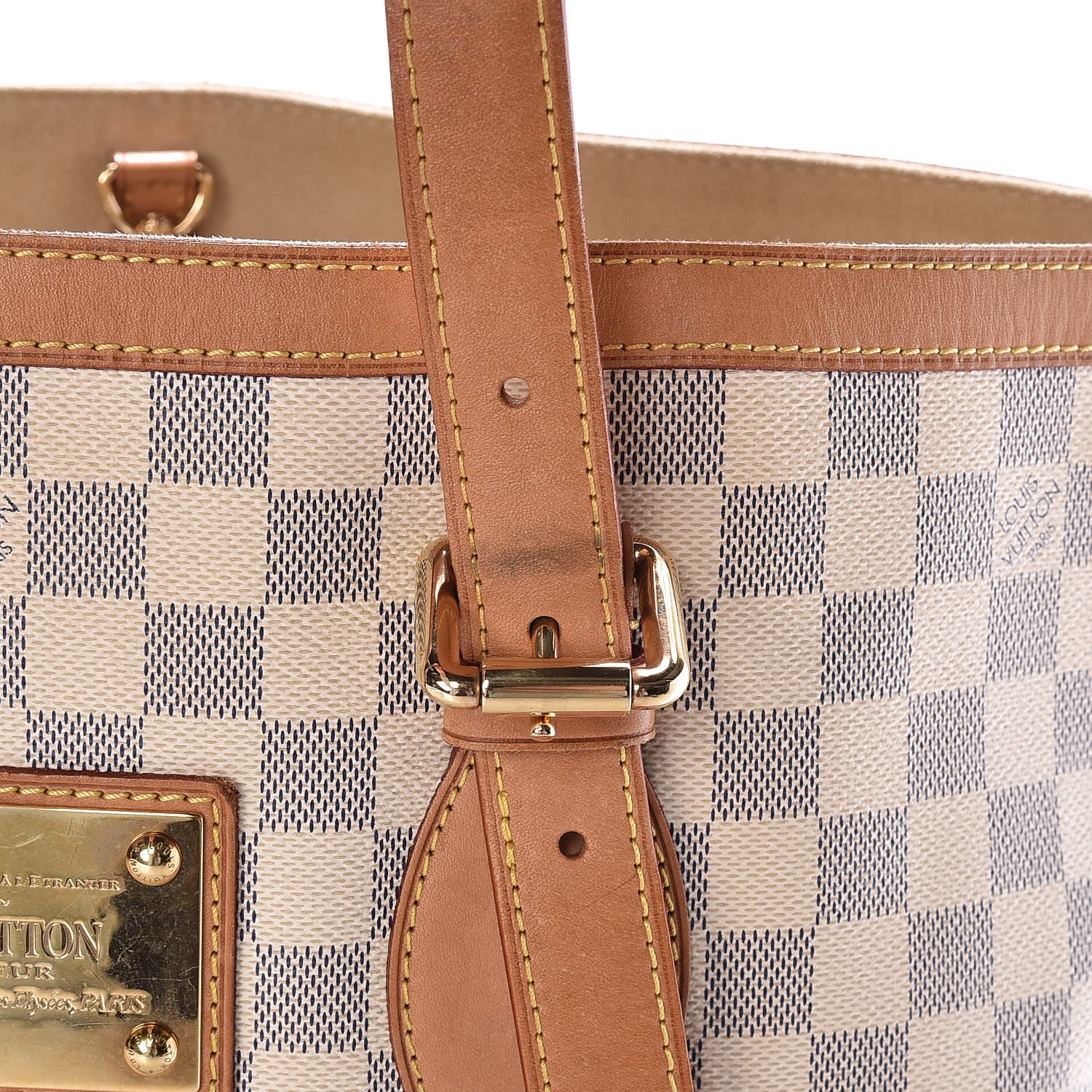 Louis Vuitton Damier Azur Hampstead MM 17 of 25