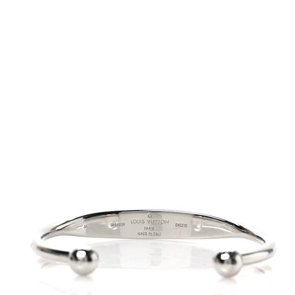 Louis Vuitton Brass Monogram Jonc Cuff M Silver 4 of 4