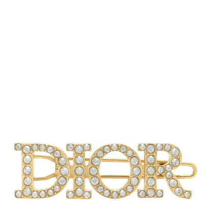 Christian Dior Metal Crystal Dior(r)evolution Barrette Gold 1 of 5