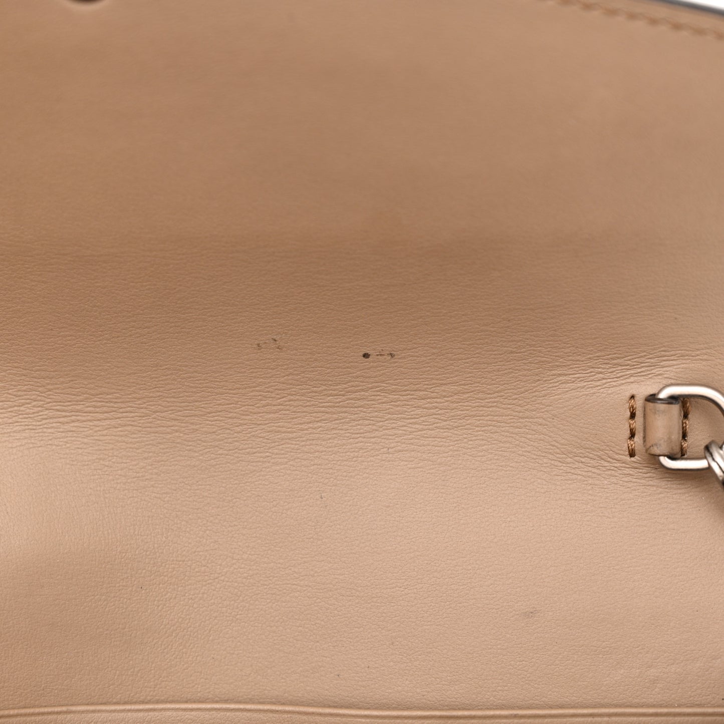 GG Supreme Monogram Mini Dionysus Chain Wallet Beige Taupe