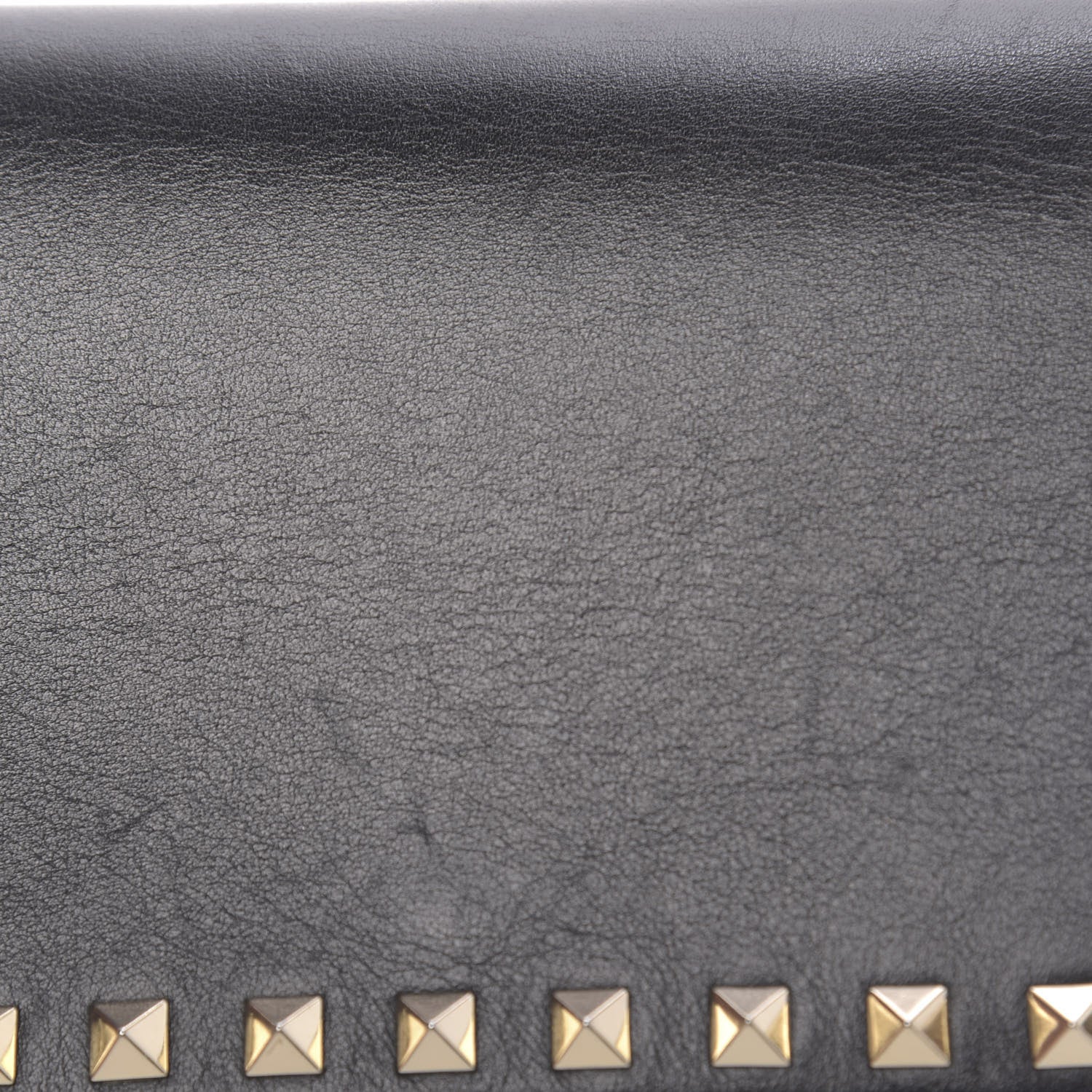 Valentino Garavani Calfskin Rockstud Wallet on Chain Black 11 of 14