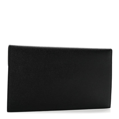 Saint Laurent Grain De Poudre Monogram Uptown Pouch Black 3 of 8