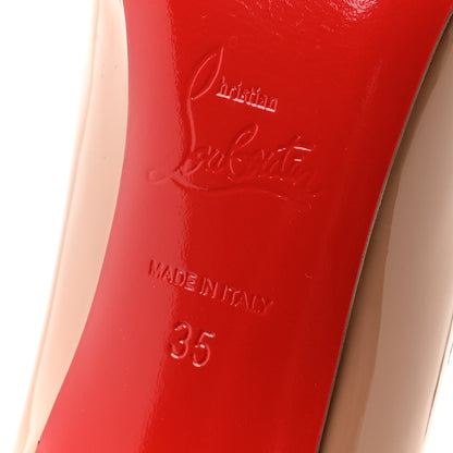 Christian Louboutin Patent Pigalle 100 Pumps 35 Nude 7 of 8