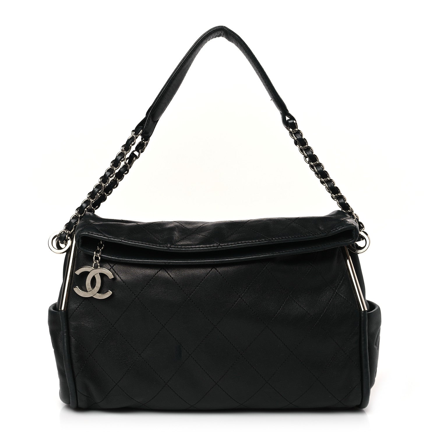 Chanel Lambskin Stitched Medium Ultimate Soft Tote Black 1 of 9