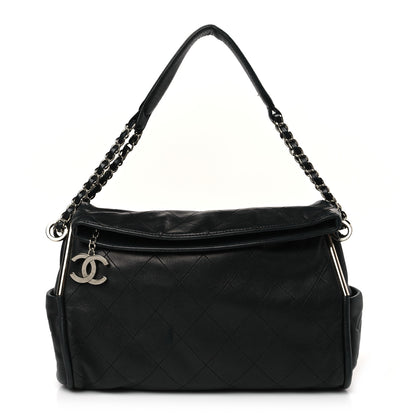 Chanel Lambskin Stitched Medium Ultimate Soft Tote Black 1 of 9