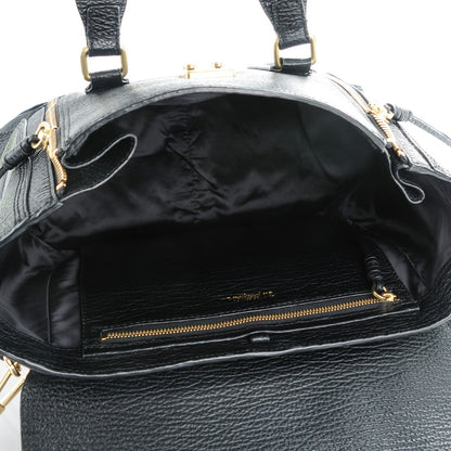 3.1 Phillip Lim 3.1 Textured Calfskin Medium Pashli Satchel Black 5 of 7