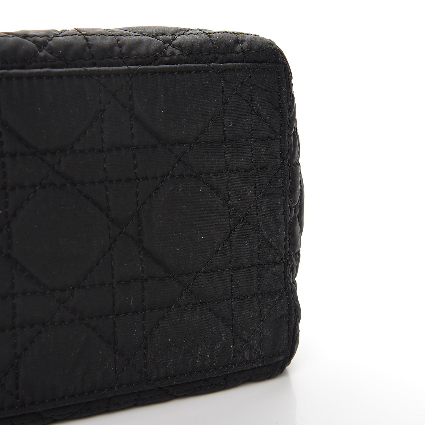 Nylon Cannage Medium Lady Dior Black