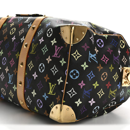Louis Vuitton Monogram Multicolor Keepall 45 Black 8 of 15