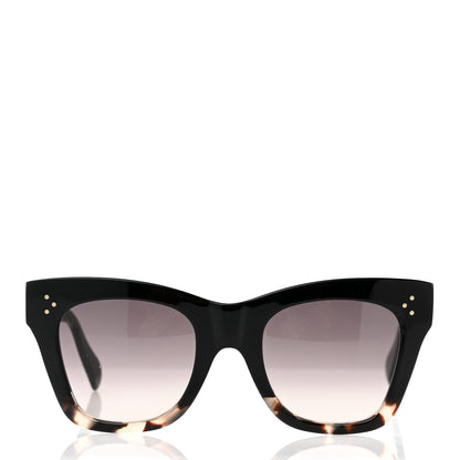 Celine Acetate Cat Eye Sunglasses CL40004I Havana Black 2 of 6