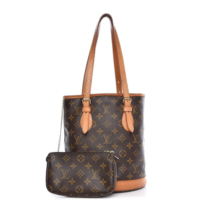 Louis Vuitton Monogram Petit Bucket 23 1 of 14