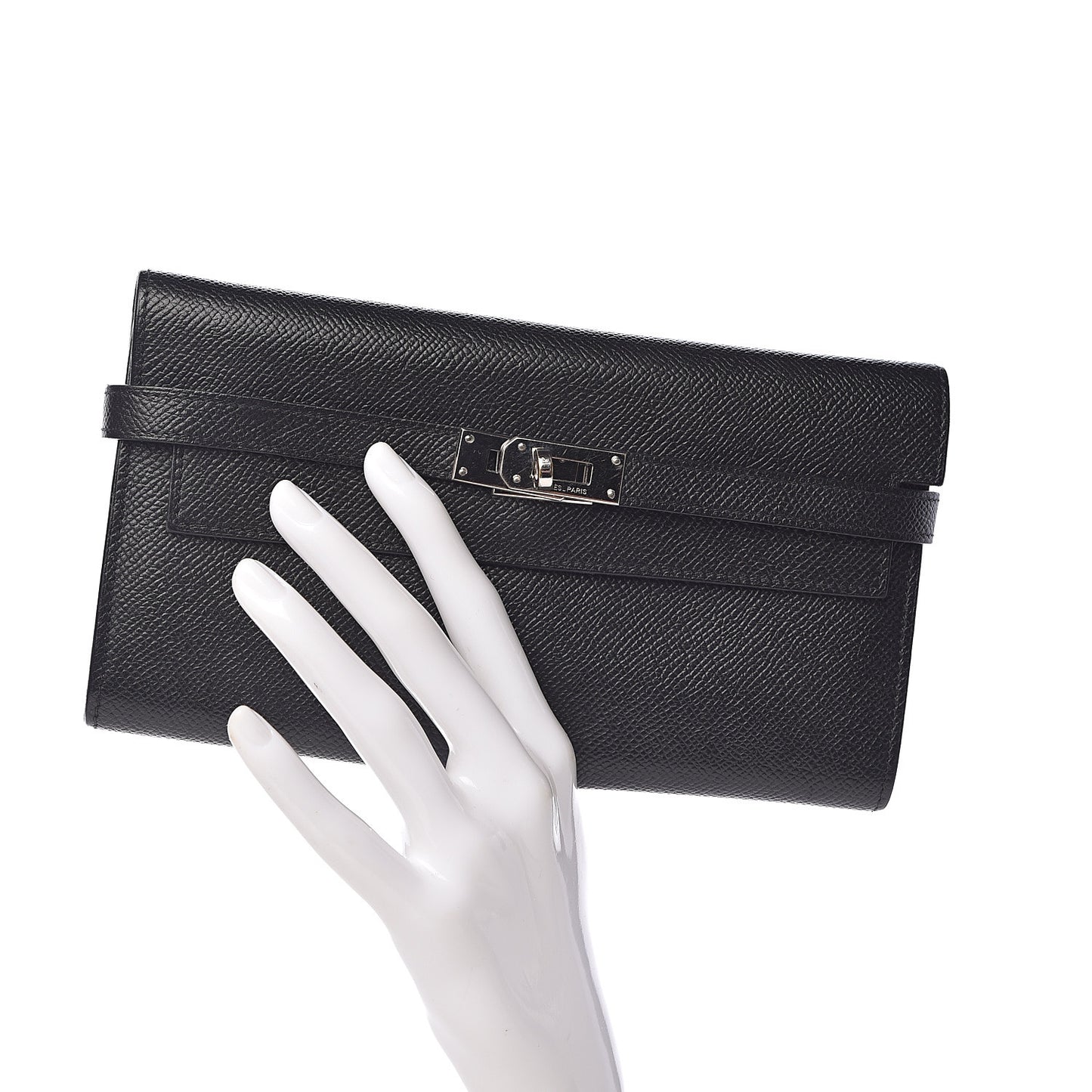 Epsom Kelly Longue Wallet Black