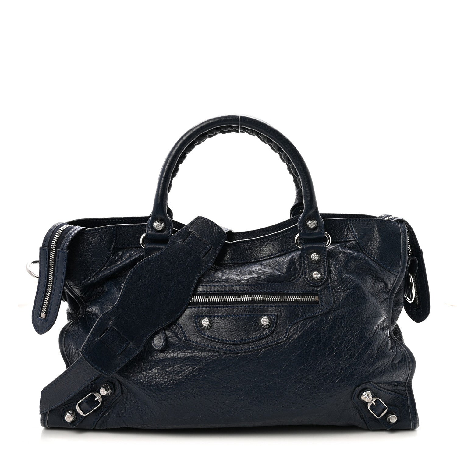 Balenciaga Agneau Giant 12 Silver Hardware City Bleu Obscur 1 of 10
