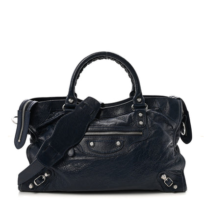 Balenciaga Agneau Giant 12 Silver Hardware City Bleu Obscur 1 of 10