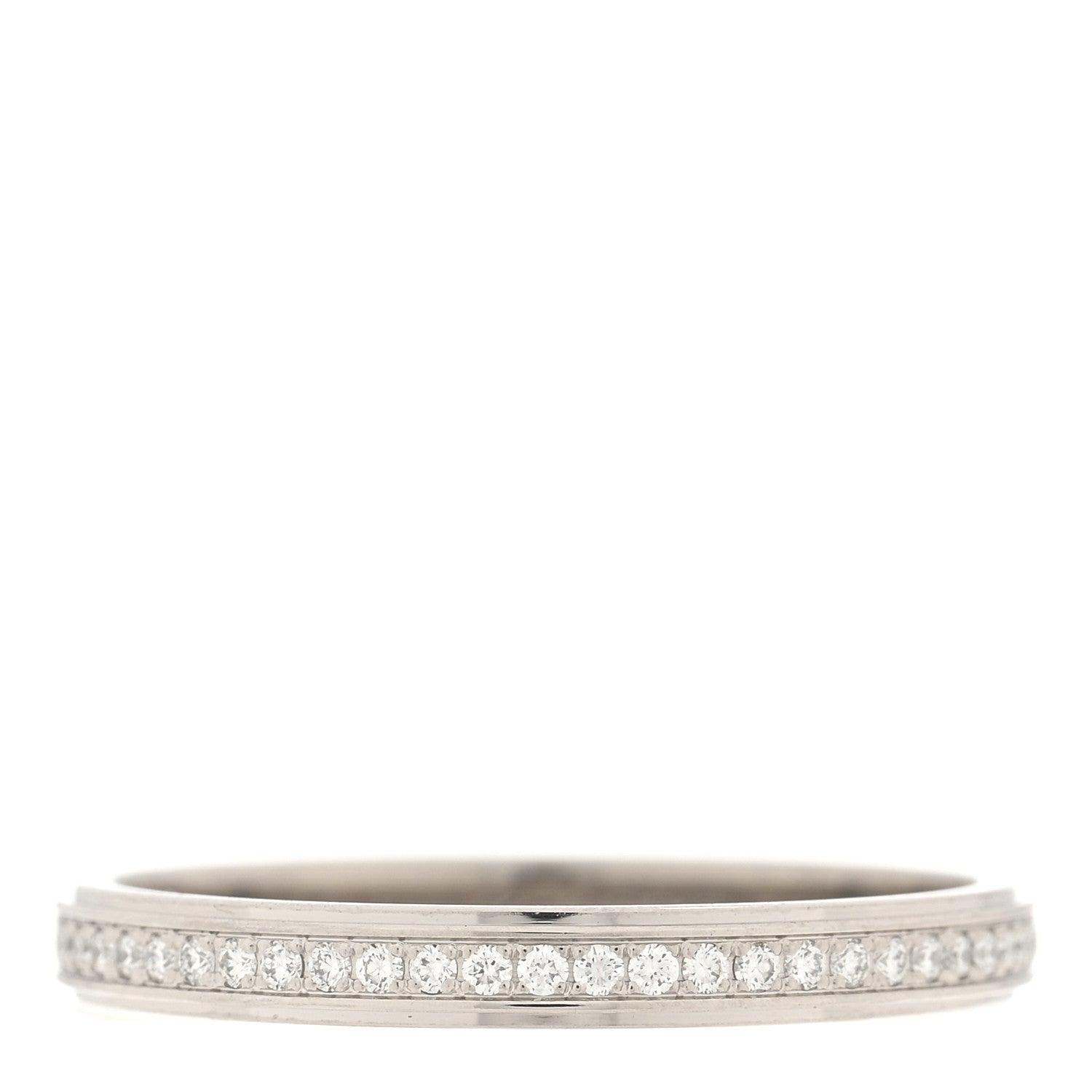 Cartier Platinum Diamond 2.3mm D'Amour Wedding Band Ring 51 5.75 1 of 5