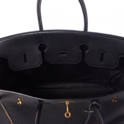Hermes Taurillon Clemence Birkin 35 Black 15 of 31