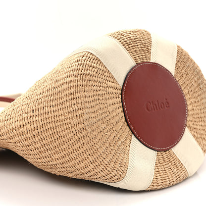 Chloe Raffia Large Woody Tote White 8 of 9