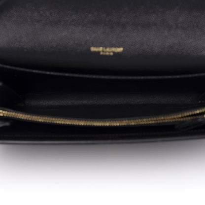 Saint Laurent Grain De Poudre Mini Uptown Crossbody Bag Black 5 of 13