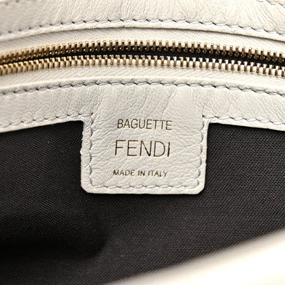 Fendi Nappa FF 1974 Embossed Baguette White 6 of 16